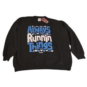 NEW With Tag Men's 3XL  Black And Blue Rufnek Pullover Sweatshirt NWT